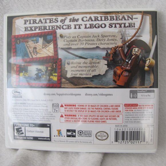 Nintendo 3DS Lego Disney Pirates of the Caribbean Game - Picture 3 of 6